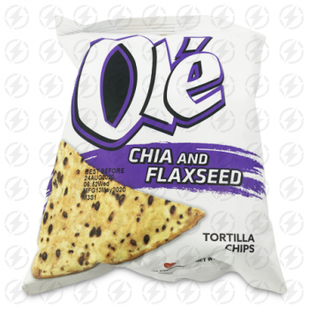 SUNSHINE SNACKS OLE CHIA AND FLAXSEED TORTILLA CHIPS 48 G  