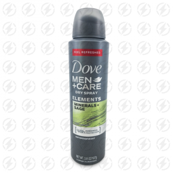 DOVE MEN +CARE DRY SPRAY ELEMENTS MINERALS & SAGE 107 G 