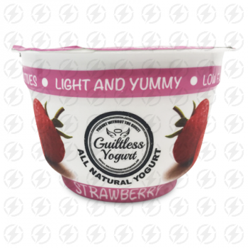 GUILTLESS YOGURT ALL NATURAL YOGURT STRAWBERRY 7 OZ 
