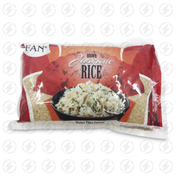 FAN BROWN JASMINE RICE 1KG