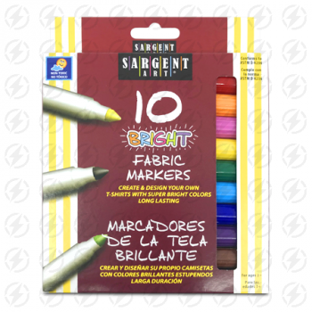 SARGENT ART FABRIC MARKERS 10S