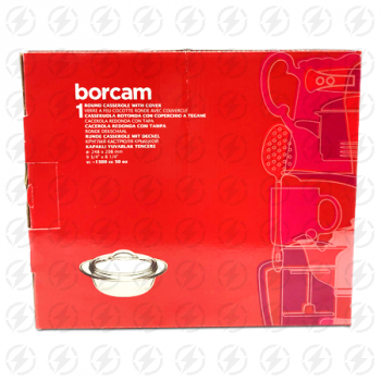 BARCAM 1 ROUND CASSEROLE W/COVER 50OZ