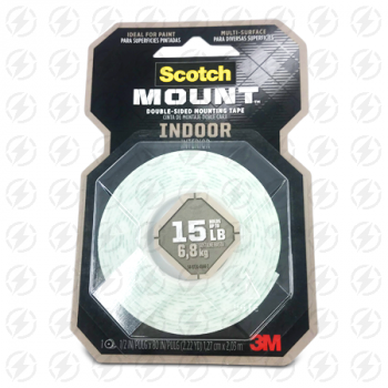 SCOTCH DOUBLE SIDED MOUNTING TAPE 2.22YARD 