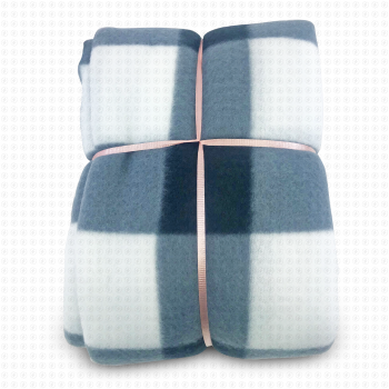 ESSENTIALS PLUSH BLANKET CHECKER PATTERN