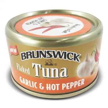 BRUNSWICK FLAKED TUNA GARLIC & HOT PEPPER 85 G 