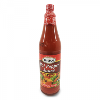 GRACE HOT PEPPER SAUCE VERY HOT 177 ML