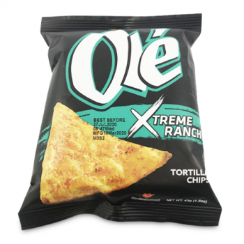 SUNSHINE SNACKS OLE  XTREME RANCH 43 G 