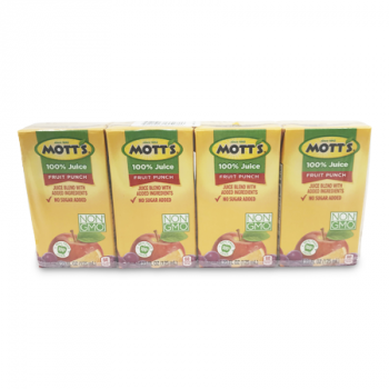 MOTT'S 100% JUICE FRUIT PUNCH 4 X 125 ML 