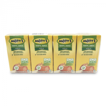 MOTT'S 100% APPLE JUICE 4 X 125 ML 