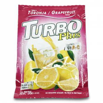 TURBO PLUS GRAPEFRUIT DRINK MIX 35 G