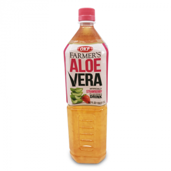 OKF FARMER'S ALOE VERA STRAWBERRY FLAVOURED DRINKS 1.5 L