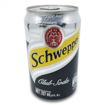 SCHWEPPES CLUB SODA MINI CAN 237 ML