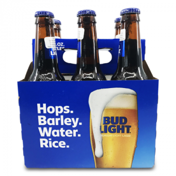 BUD LIGHT PREMIUM LIGHT LAGER 6 X 12 FL. OZ. 