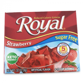 ROYAL GELATIN STRAWBERRY SUGAR FREE 9 G 