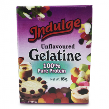 INDULGE UNFLAVOURED GELATINE 100% PURE PROTEIN 85 G 