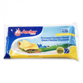 ANCHOR PROCESSED CHEDDAR CHEESE 24 SLICES 400 G 