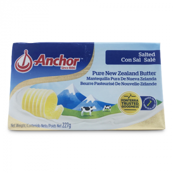 ANCHOR PURE NEW ZEALAND BUTTER SALTED 227 G 