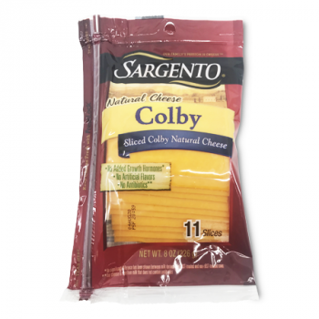 SARGENTO SLICED COLBY NATURAL CHEESE 11 SLICES  226 G 