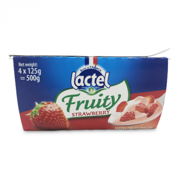 LACTEL FRUITY STRAWBERRY YOGURT 4 X 125 G 