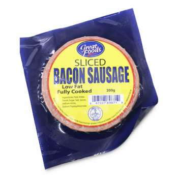 GREAT FOODS SLICED BACON SAUSAGE 200 G 