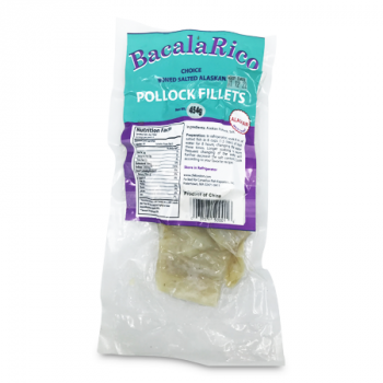 BACALA RICO BONED SALTED ALASKAN POLLOCK FILLETS 454 G  