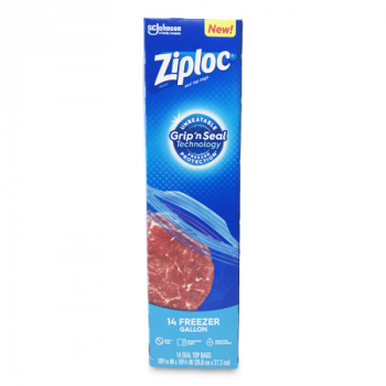 ZIPLOC GRIP 'N SEAL 14 FREEZER GALLON 