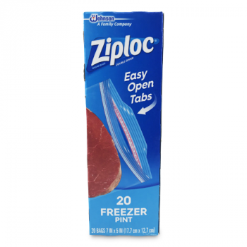 ZIPLOC EASY OPEN TAB 20 FREEZER PINT 