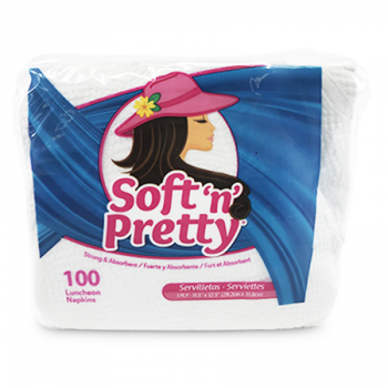 SOFT N PRETTY 100 LUNCHEON NAPKINS 29.2CMX31.8CM