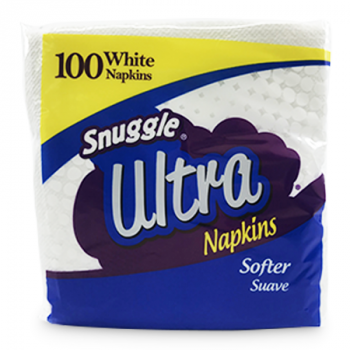 SNUGGLE ULTRA 100 WHITE NAPKINS 153CMX153CM