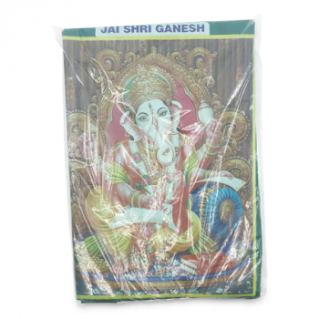 THE LITTLE STORE GANESH GREEN PRINTED FLAG 