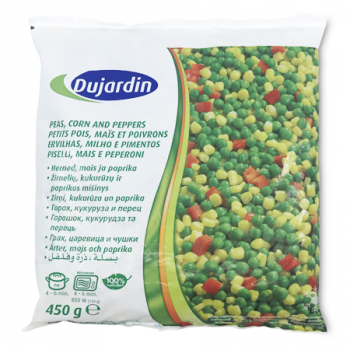 DUJARDIN PEAS/CORN/PEPPERS 450G