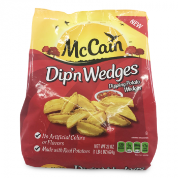 MC CAIN DIP'N WEDGES 624G