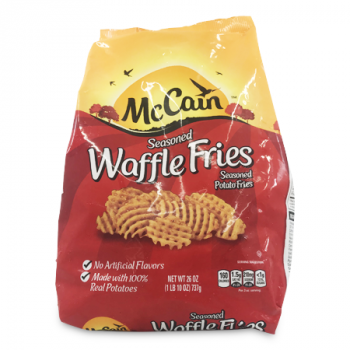 MC CAIN SEASONED WAFFLE CUT FRIES 26OZ