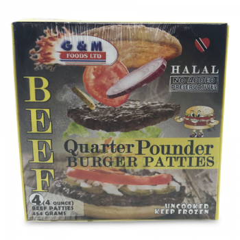 G&M BEEF BURGER PATTIES 454G