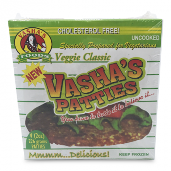 VASHA'S FOOD VEGGIE CLASSIC PATTIES 4X2OZ 226G