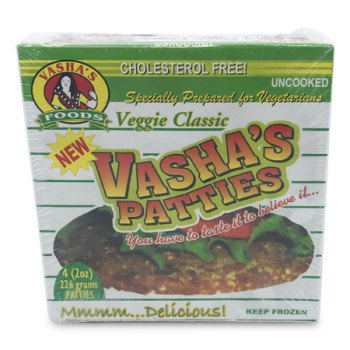 VASHA FOODS VEGGIE CLASSIC PATTIES 4X2OZ 226G