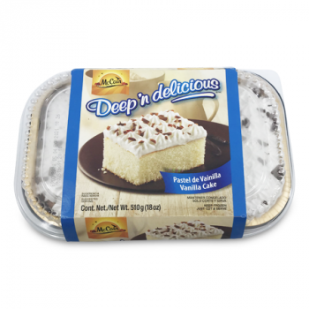 MC CAIN DEEP'N DELICIOUS VANILLA CAKE 510G