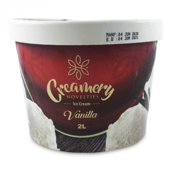 CREAMERY NOVELTIES VANILLA ICE CREAM 2L