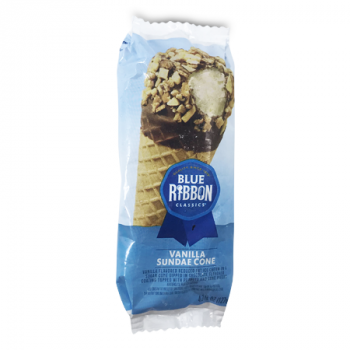 BLUE RIBBON VANILLA SUNDAE CONE 4.3 OZ 