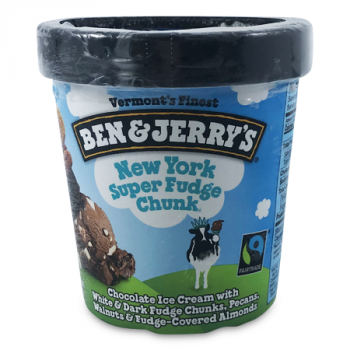 BEN & JERRY NY SUPER FUDGE CHUNK ICE CREAM 473ML