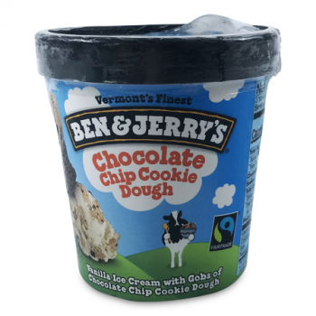 BEN & JERRY CHOCOLATE CHIP COOKIE DOUGH ICE CREAM 473ML