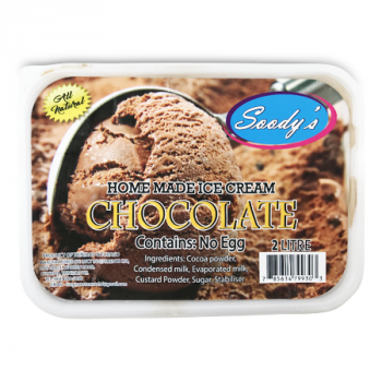 SOODY'S CHOCOLATE ICE CREAM 2L