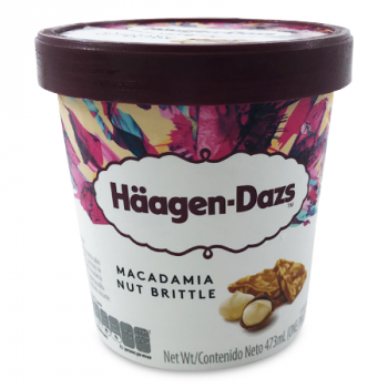 HAAGEN DAZS MACADAMIA NUT BRITTLE ICE CREAM 473ML