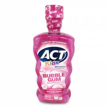 ACT KIDS BUBBLE GUM MOUTHWASH 500ML