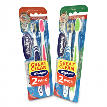 WISDOM REGULAR VALUE PACK TOOTHBRUSH 3PK