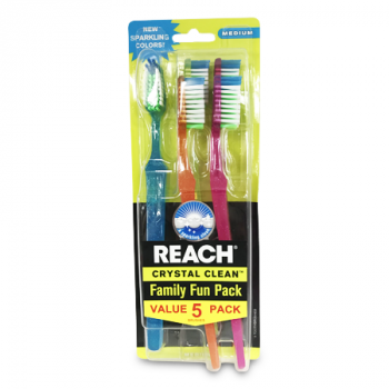 REACH FAMILY FUN PACK TOOTHBRUSH 5PK