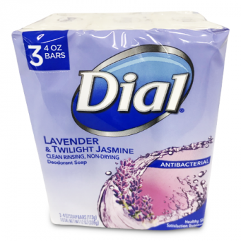 DIAL LAVENDER & TWILIGHT JASMINE SOAP 3PK