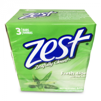 ZEST FRESH ALOE SOAP 340G 3PK