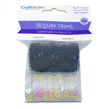 CRAFT MEDLEY SEQUIN TRIMS 2PCS 