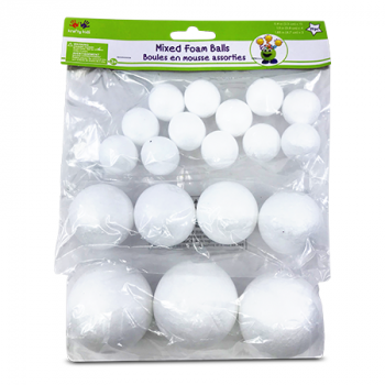 KRAFTY MIXED FOAM BALLS 19PCS 